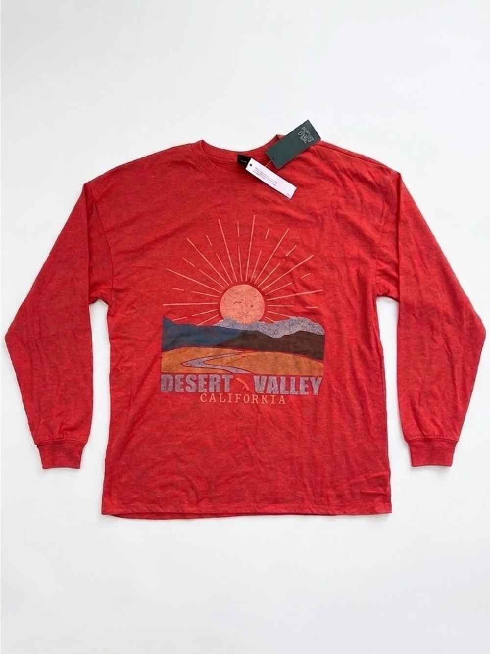 Wild Fable‎ Desert Valley California Long sleeve Graphic T-shirt Size L UNISEX